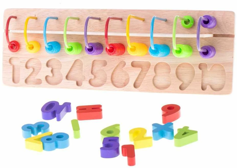 MONTESSORI Medinis rūšiavimo ir mokymosi skaičiuoti žaidimas