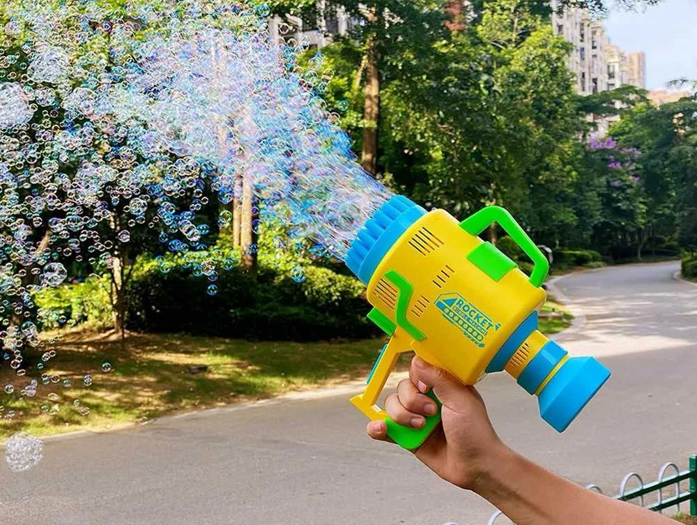 Muilo burbulų pistoletas šviesiai geltonas