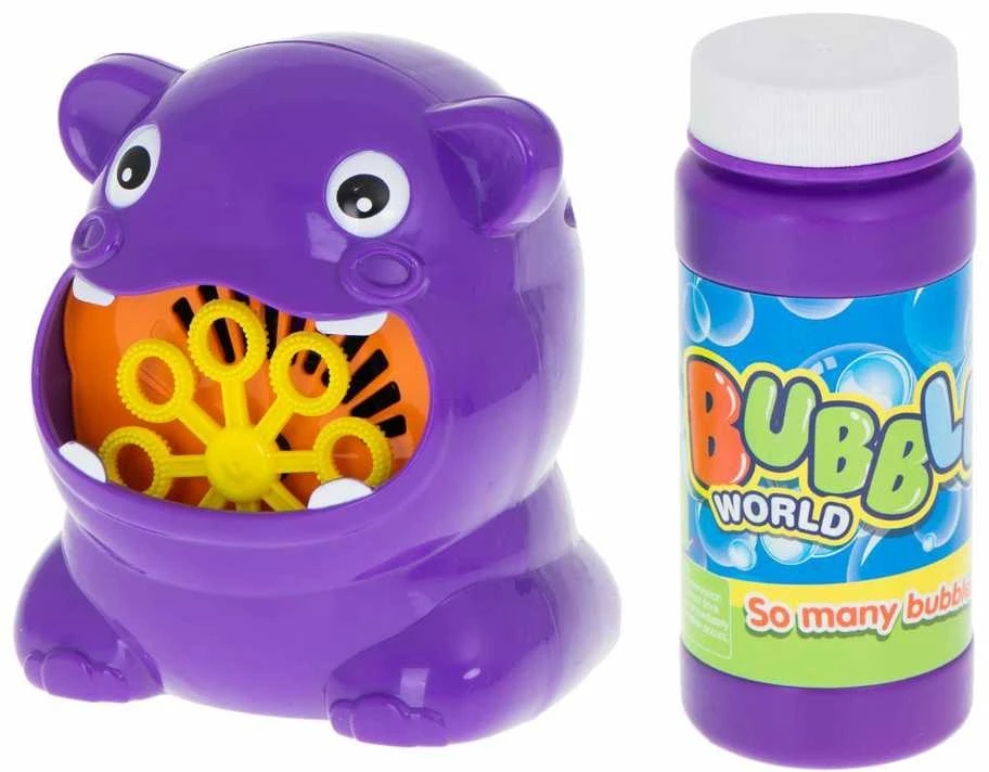 Muilo burbulus pučiantis begemotas