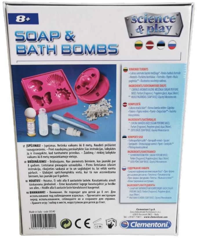 CLEMENTONI muilo bombų gamybos rinkinys (LT+LV+EE), 50540