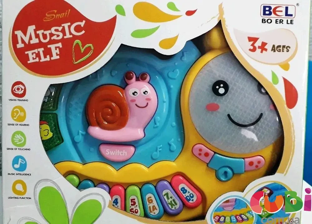 Muzikinis žaislas pianinas sraigė