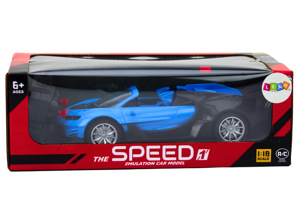Lean Toys Nuotoliniu būdu valdomas sportinis automobilis 1:18 mėlynas