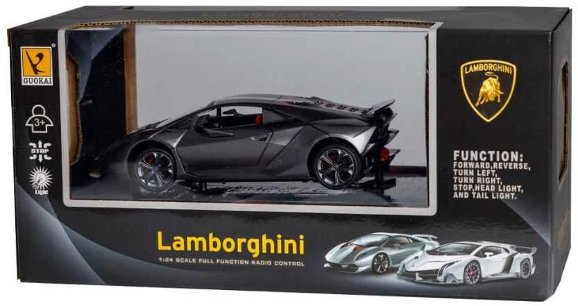 Nuotoliniu būdu valdomas automobilis Lamborghini (pilkas)