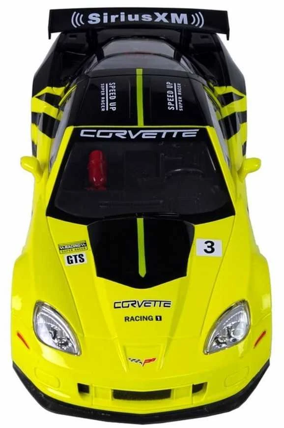Nuotoliniu būdu valdomas sportinis automobilis Corvette C6.R (geltonas)