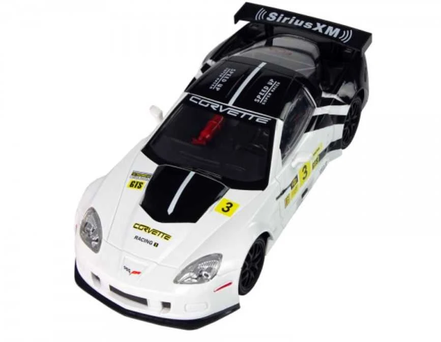 Nuotoliniu būdu valdomas sportinis automobilis Corvette C6.R (baltas)