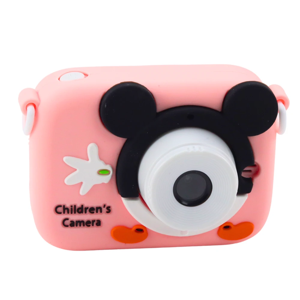 Lean Toys Vaikiškas skaitmeninis fotoaparatas „Rožinė Pelė“ 48 Mpx HD