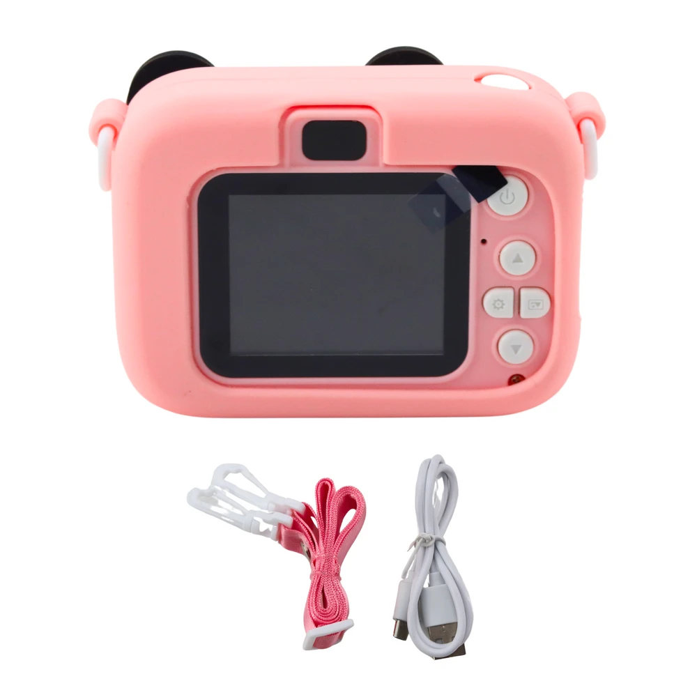 Lean Toys Vaikiškas skaitmeninis fotoaparatas „Rožinė Pelė“ 48 Mpx HD