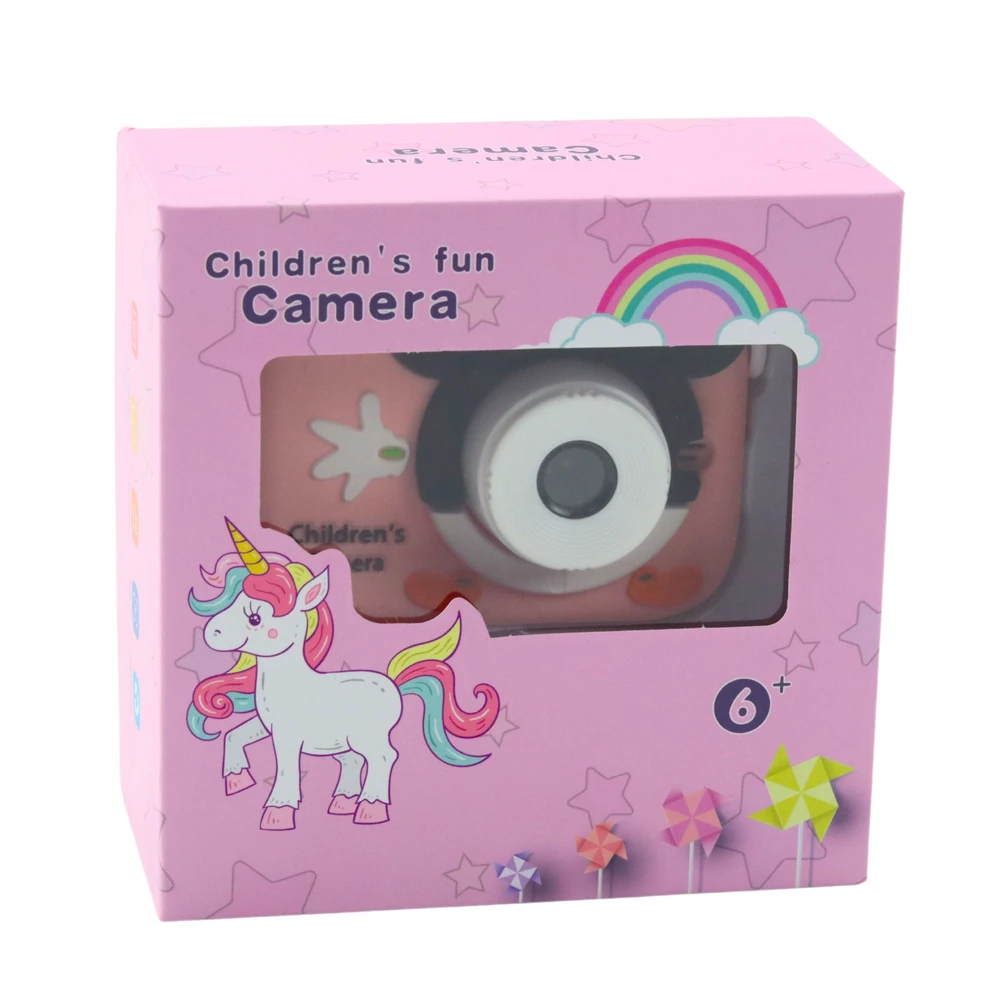 Lean Toys Vaikiškas skaitmeninis fotoaparatas „Rožinė Pelė“ 48 Mpx HD