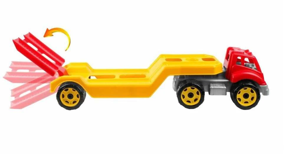 Technok Plastikinis tralas - autovežis 79 cm (oranžinis)
