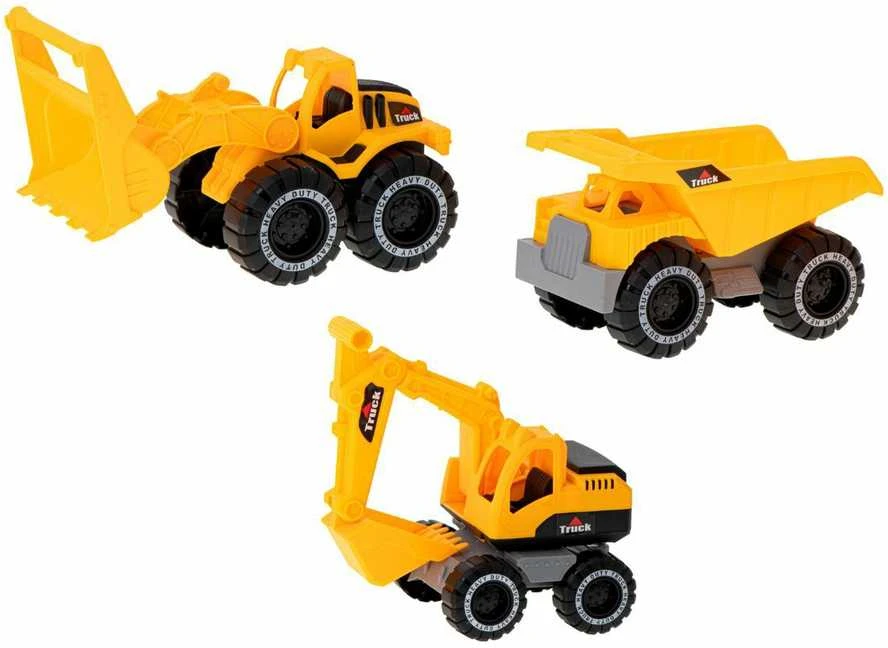 Plastikinių statybos technikos mašinų rinkinys