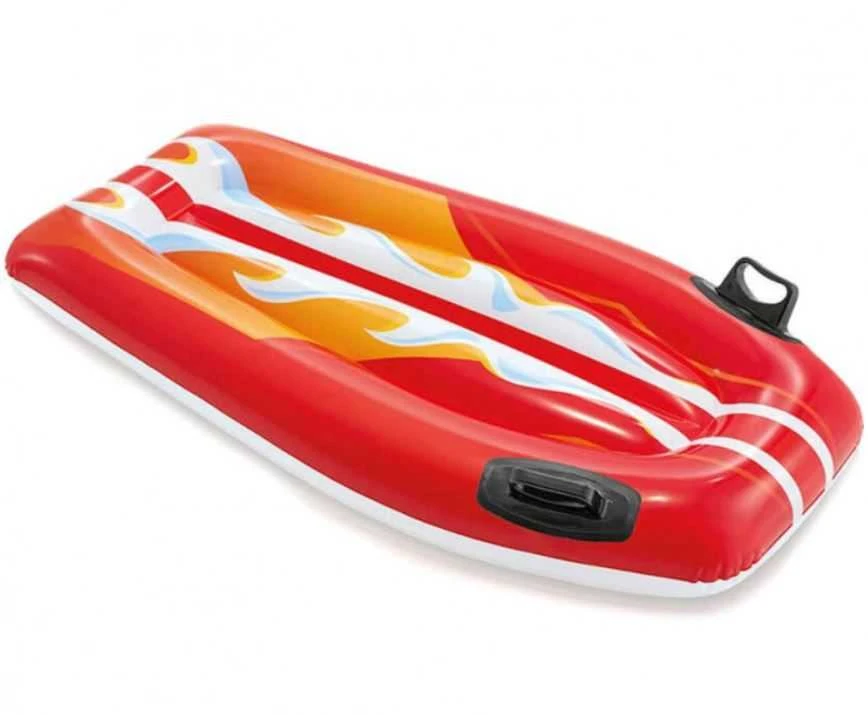 Intex Inflatable Swimming Board Joy Riders Raudona/Baltas , Geltona/Baltas, Age 6+, 112 x 62 cm
