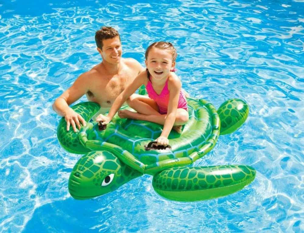 Pripučiamas plaukimo čiužinys Vėžlys, Intex, 150 cm