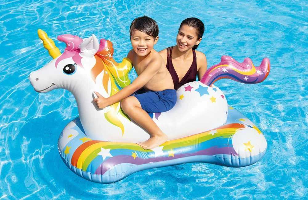 Intex Unicorn Ride-on Pripučiamas plaustas, 163x86cm