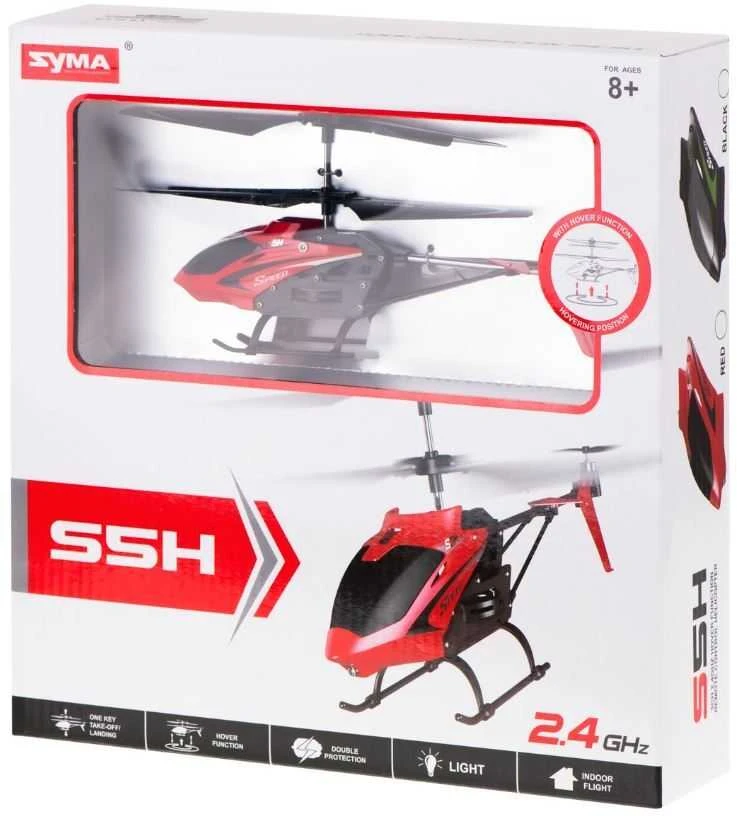 SYMA S5H 2.4GHz RTF RC sraigtasparnis raudonos spalvos