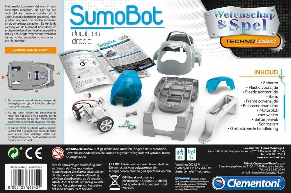 CLEMENTONI robotas Sumobot, 17370BL
