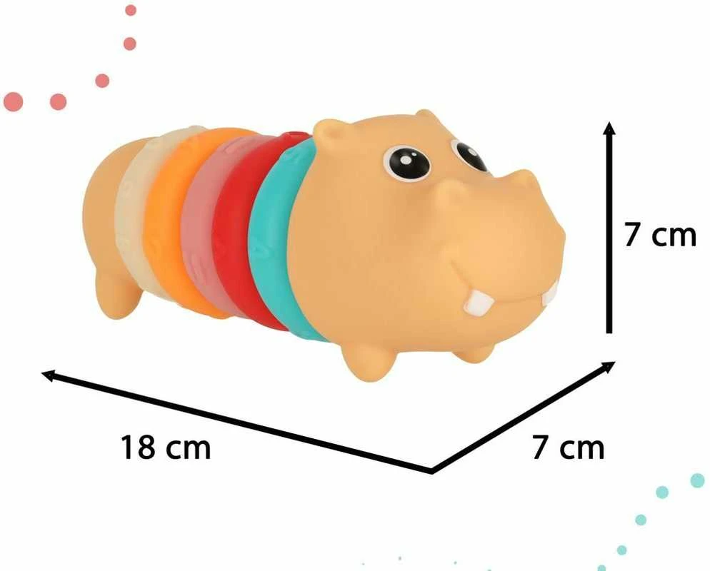 Hippo sensoriniai blokai edukaciniai minkšti galvosūkiai