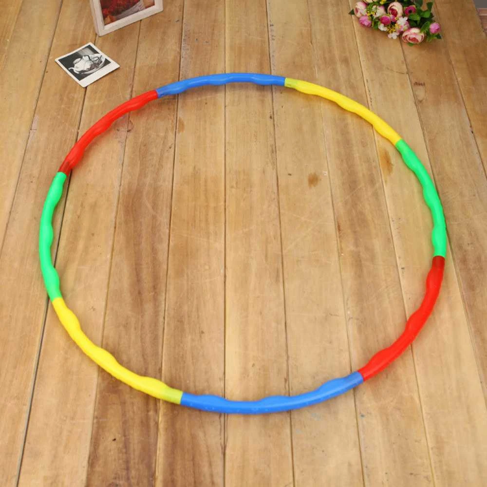 Lean Toys Spalvotas sulankstomas hula hop lankas 80 cm