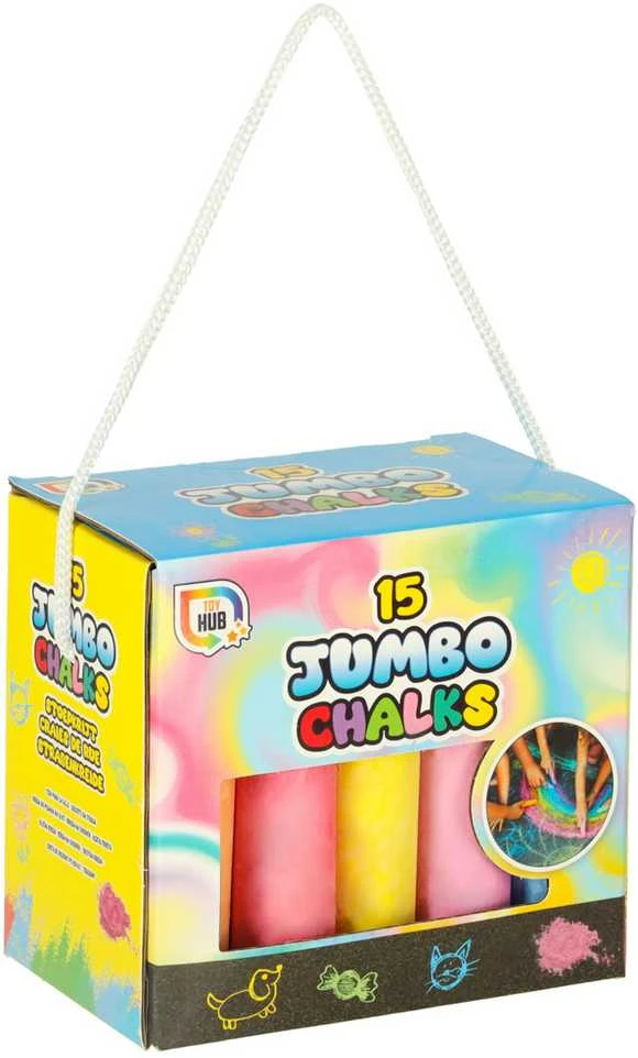 Jumbo storio grindinio kreida 15 el.
