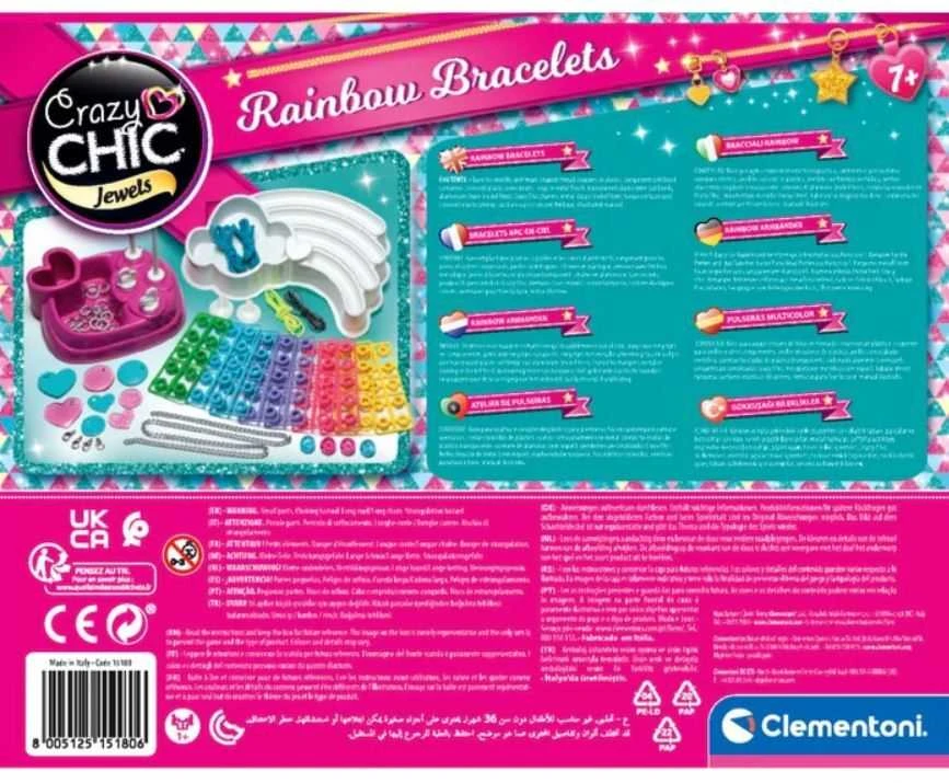 CLEMENTONI CRAZY CHIC apyrankių su žiedeliais rinkinys MULTICOLOR, 15180