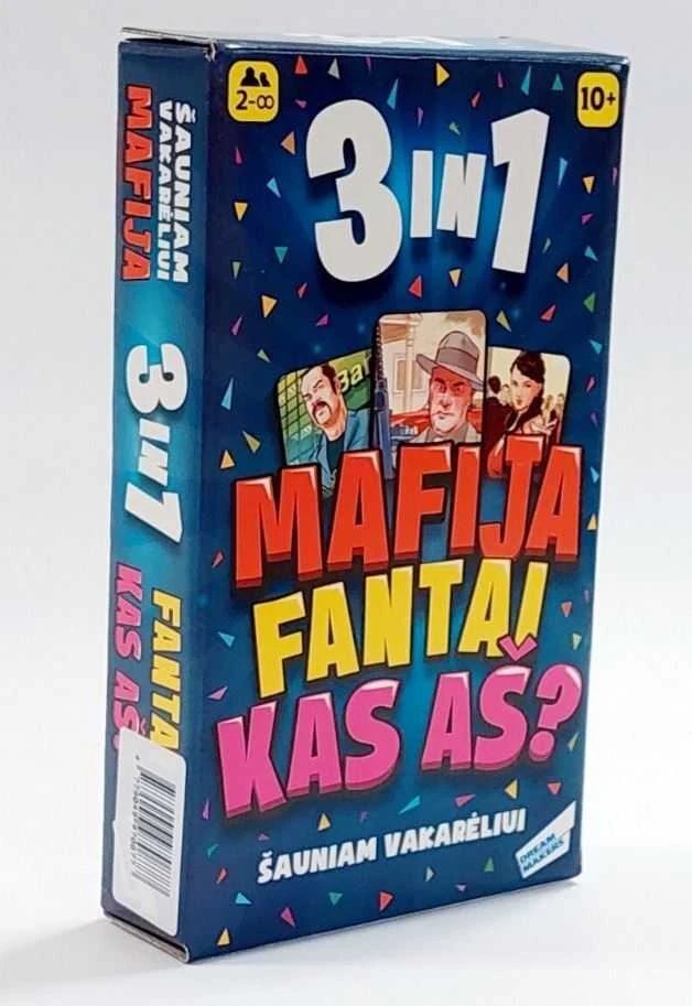 Dream makers stalo žaidimų rinkinys šauniam vakarėliui 3 in 1