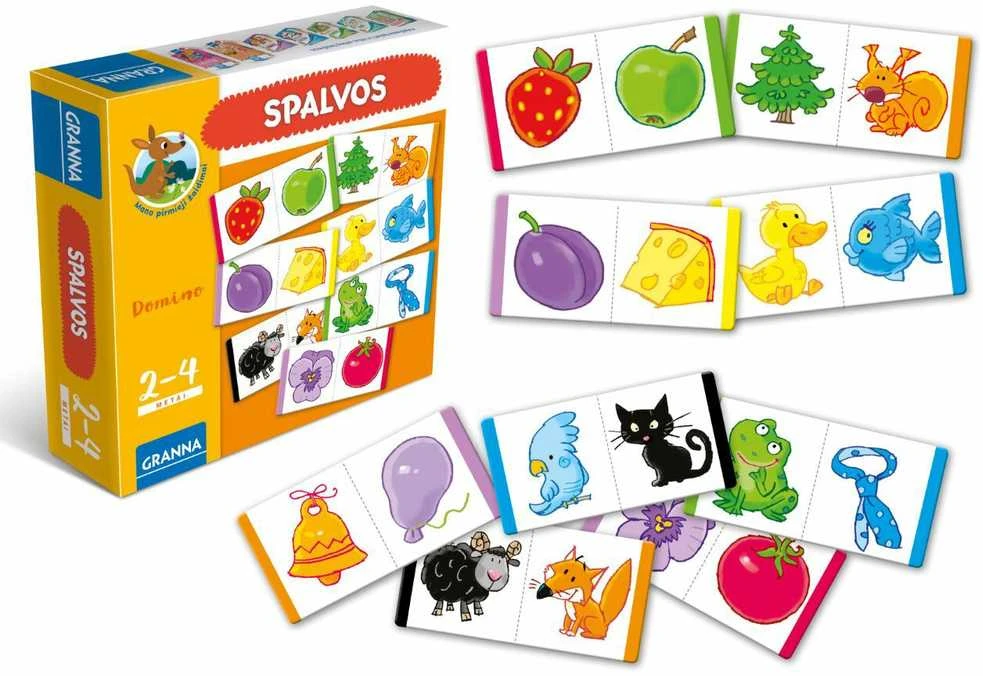 Stalo žaidimas DOMINO SPALVOS