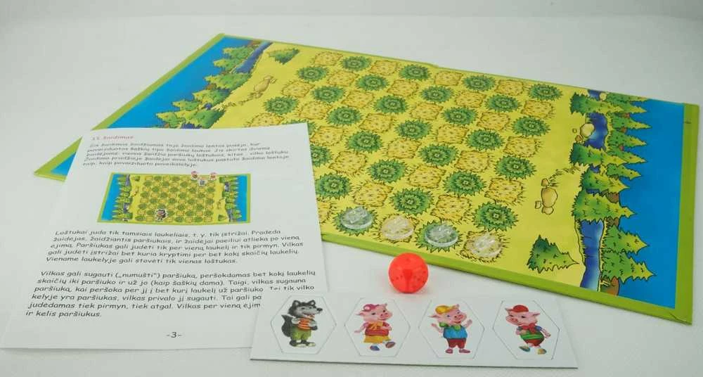Žaidimas "Trys paršiukai"