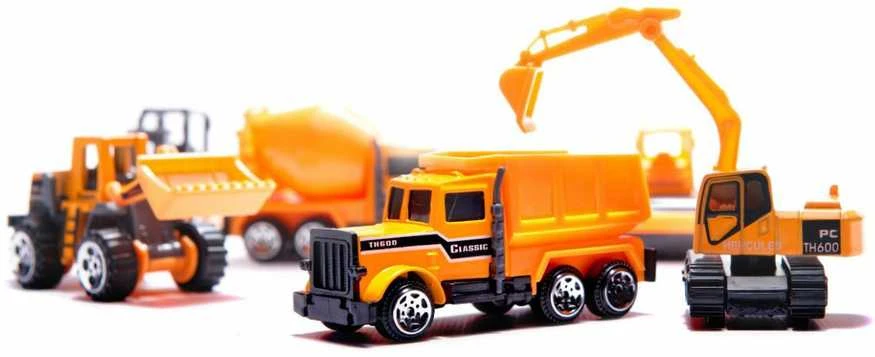 Ikonka Statybinės technikos automobilių komplektas 6 vnt