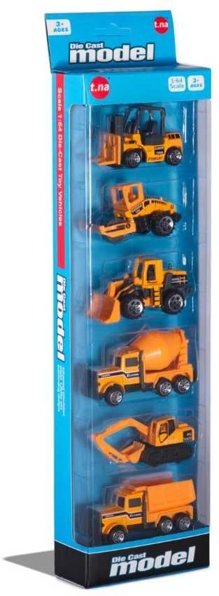 Ikonka Statybinės technikos automobilių komplektas 6 vnt