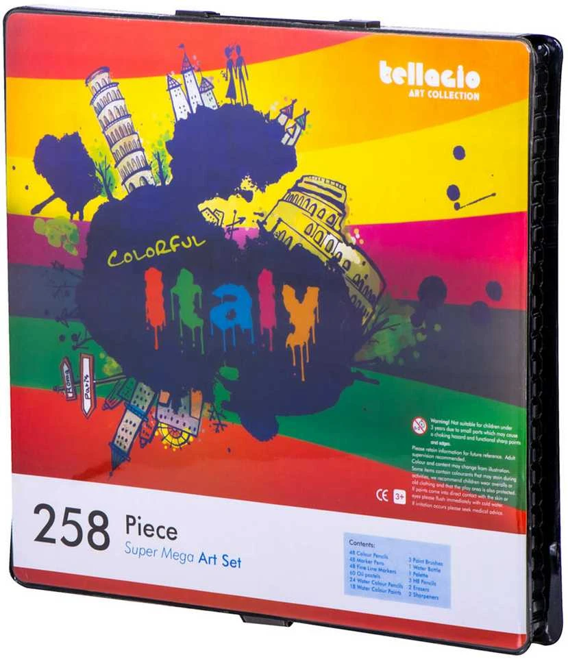 Piešimo rinkinys Super Mega Art Set 168vnt Maaleo