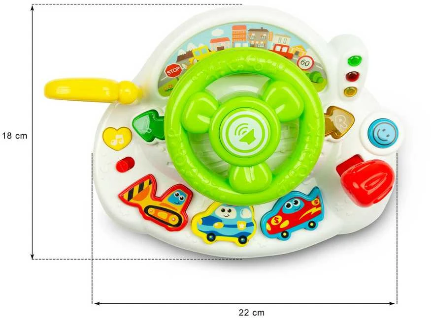 Vaiku Baze Toyz edukacinis žaislas, Vairas