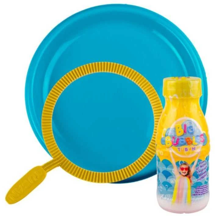 Tuban burbulų rinkinys - 250 ml burbulų skystis + lėkštė + 1 plastikinis žiedas