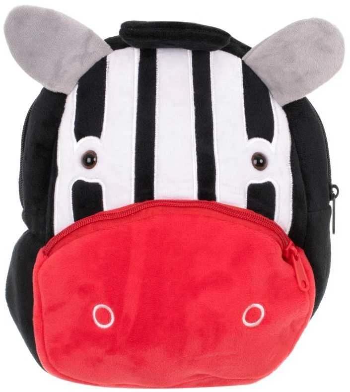 Vaikiška minkšta kuprinė zebras
