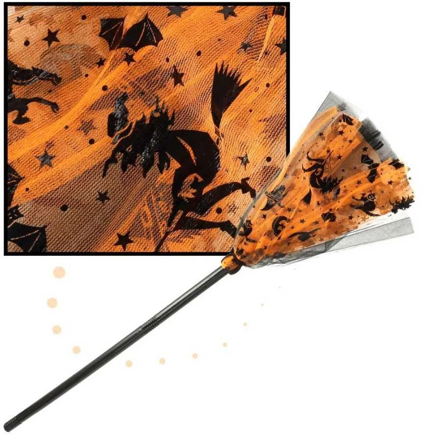 Raganos raganos kostiumas 3 dalių oranžinis