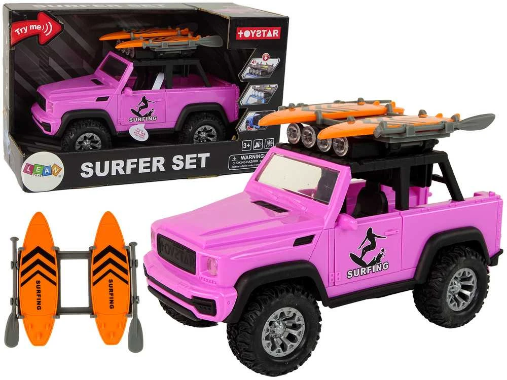 Lean Toys Žaislinis banglenčių sporto automobilis Leantoys, rožinis
