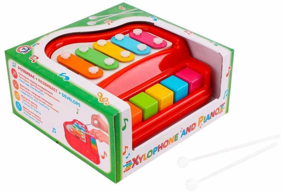Technok pianinas - kslilofonas (metalofonas) 21 cm