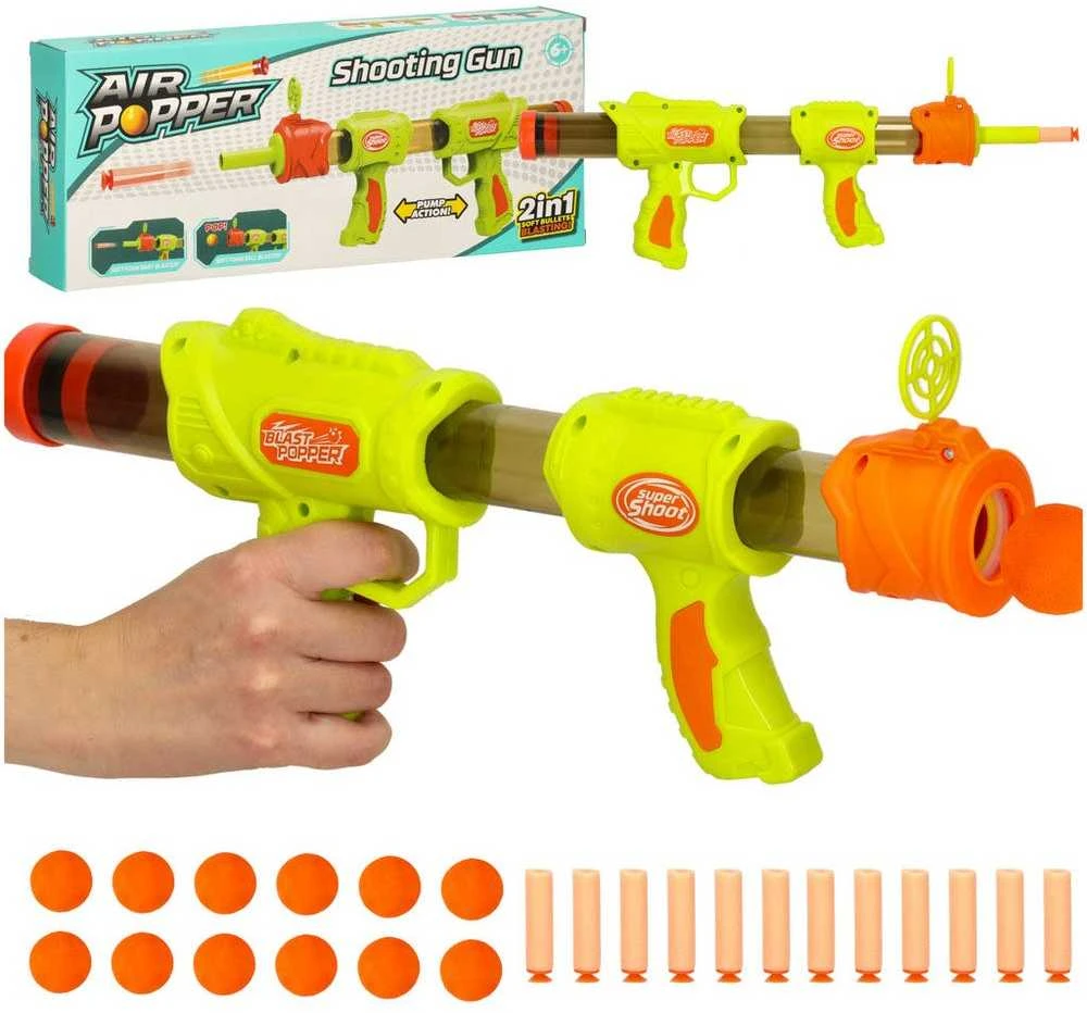 Nerfy kulkosvaidis 2in1 žalias