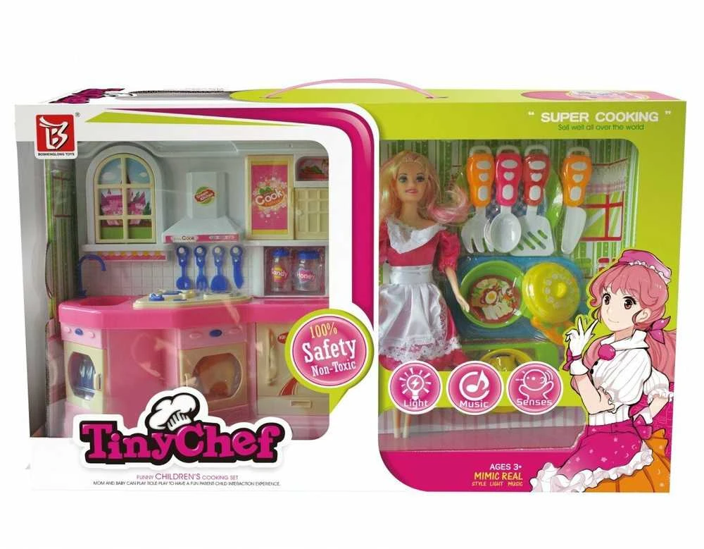 Žaislinis lėlių virtuvės rinkinys "Tiny Chef"
