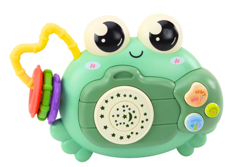 Lean Toys Žalias Krabas Barškutis