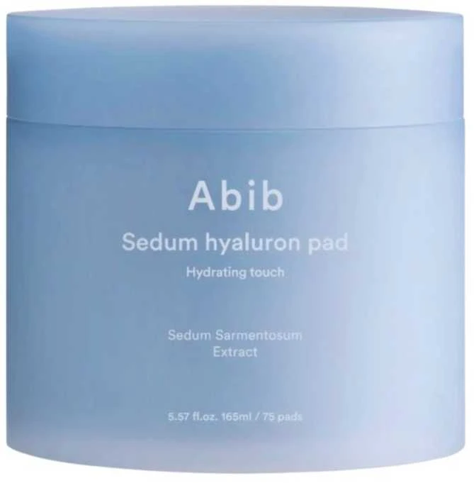 Abib Sedum Hyaluron Pad Hydrating Touch - drėkinantys medvilniniai padeliai, 75 vnt