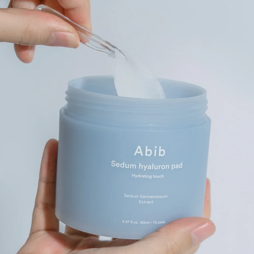 Abib Sedum Hyaluron Pad Hydrating Touch - drėkinantys medvilniniai padeliai, 75 vnt