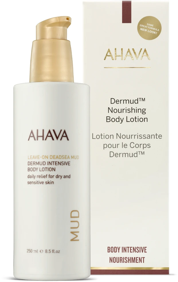 Ahava Deadsea Mud Dermud Intensive Losjonas kūnui, 250 ml
