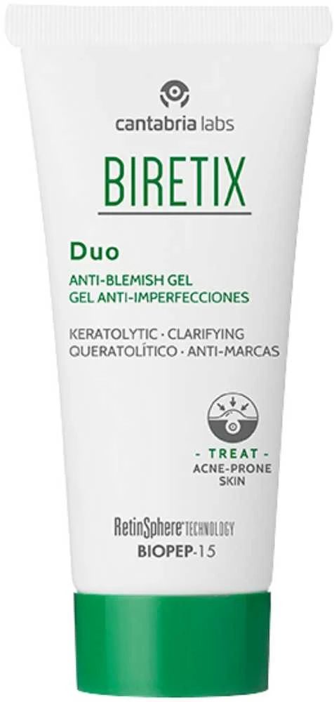 Cantabria Labs Biretix duo prieš spuogus gelis 30 ml
