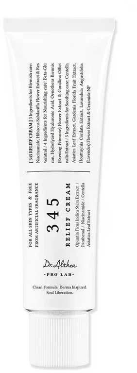 Dr.Althea 345 Relief Cream Atkuriamasis veido kremas, 50 ml