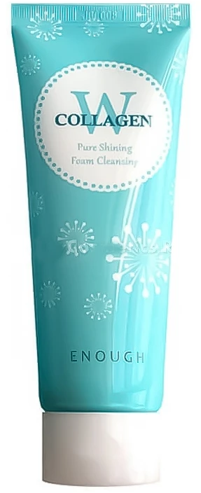 ENOUGH W Collagen Pure Shining Foam Cleansing - putojantis veido prausiklis su jūriniu kolagenu ir peptidais, 100 ml