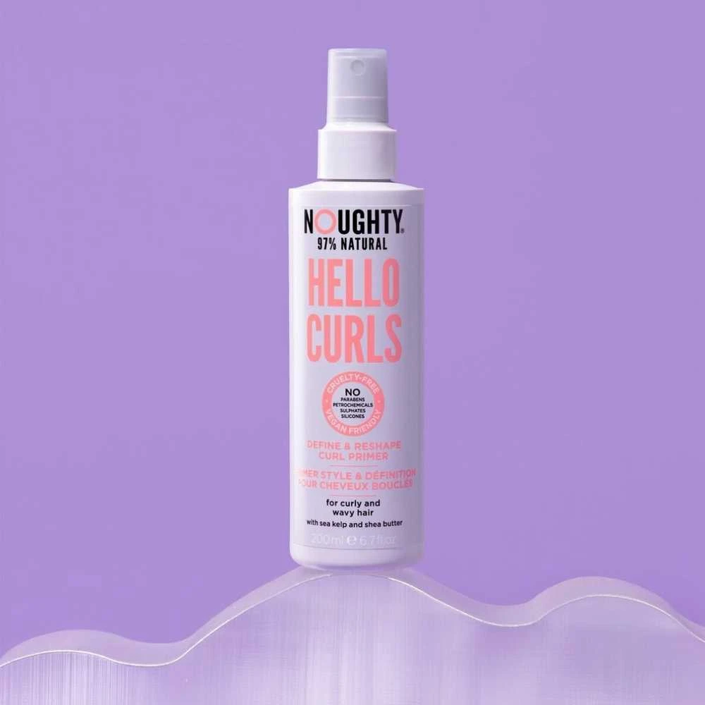 Noughty Hello Curls Primer purškiama formavimo priemonė garbanotiems ir banguotiems plaukams su jūros rudadumblių ekstraktais ir sviestmedžių aliejumi