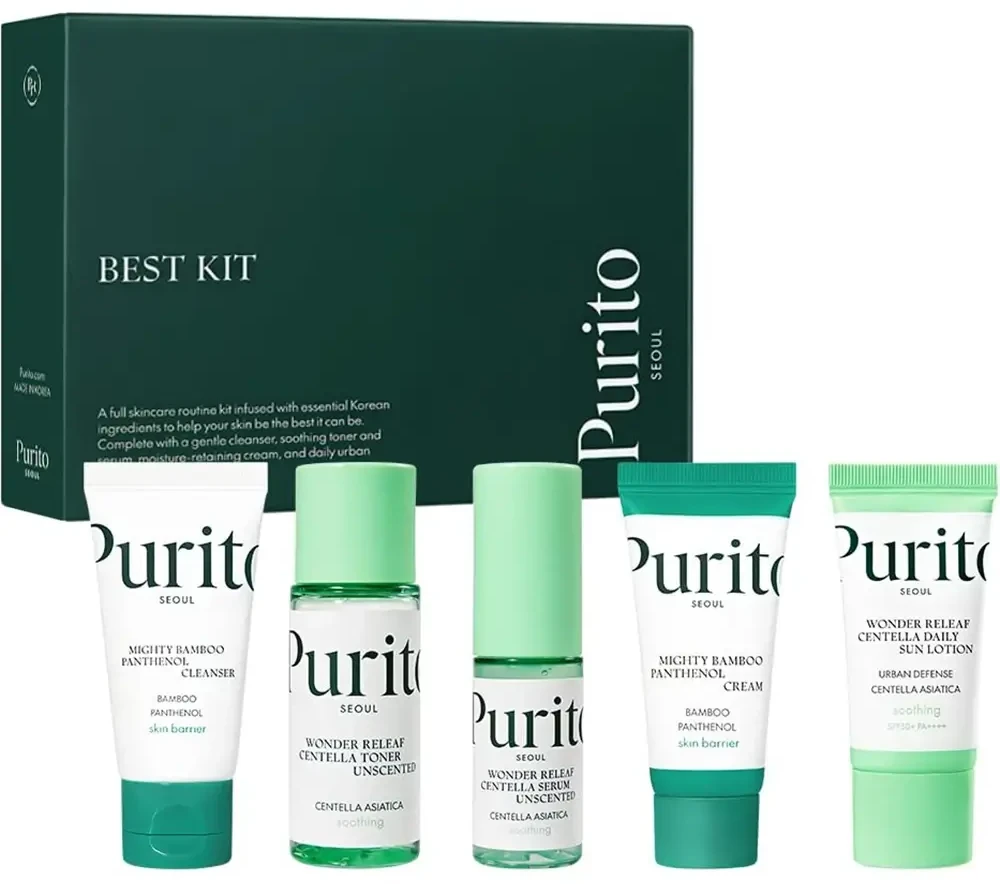 PURITO Seoul Best Kit – veido odos priežiūros rinkinys