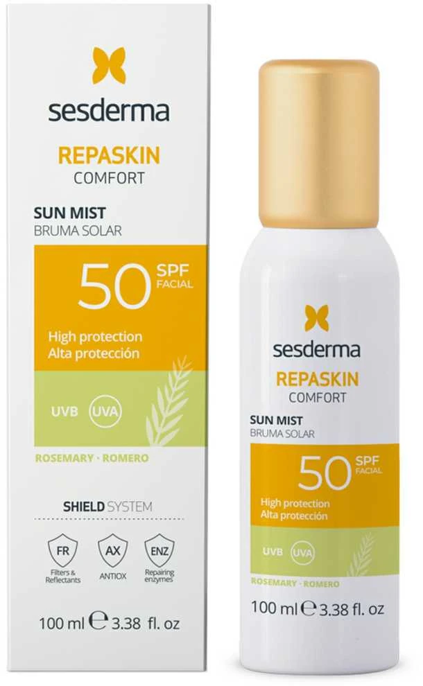 Sesderma Repaskin Confort Solar Mist Spf50 Rosemary purškiama dulksna nuo saulės 100ml