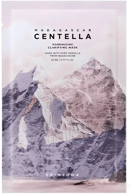 SKIN1004 Madagascar Centella Poremizing Gaivinantis Mask - valanti lakštinė kaukė su Centella Asiatica ir kaolinu, 23 ml