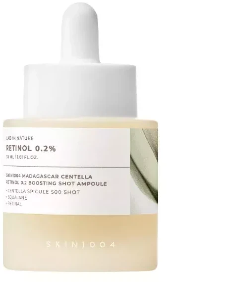 SKIN1004 Retinol 0.2 Boosting Shot Ampoule - koncentruota ampulė su 0,2 % retinoliu, 30 ml