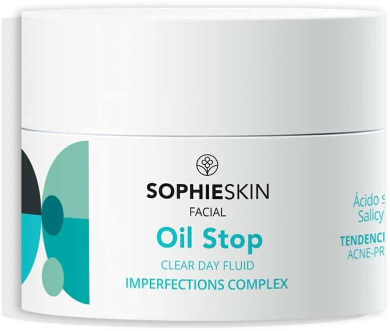 Sophieskin SOPHIE SKIN OIL STOP Dieninis fluidas, 50 ml